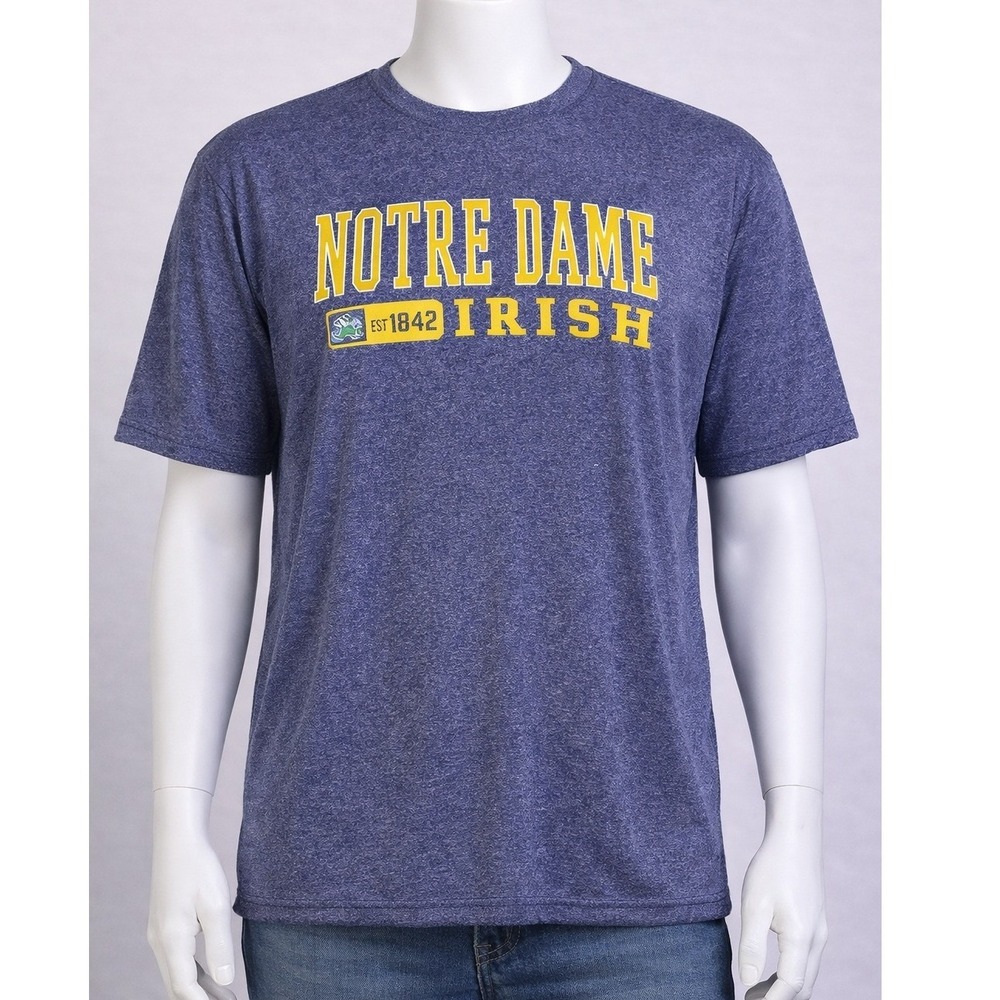 Notre Dame‎ Irish Graphic T-Shirt Men's 2XL Blue NCAA College NWOT